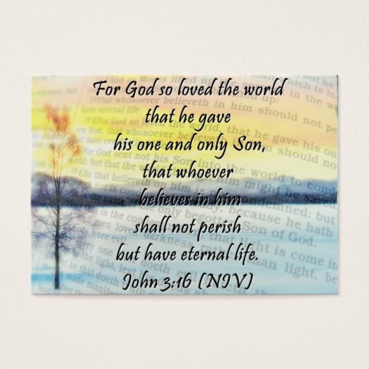John 3:16 sharing Card (Front)