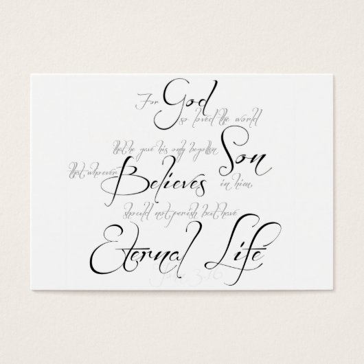 John 3:16 sharing Card (Front)