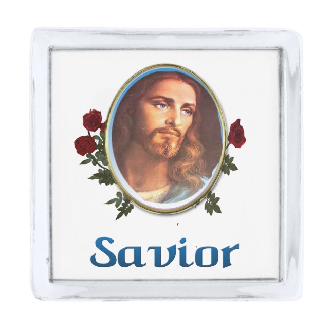 JOhn 3:16 Silver Finish Lapel Pin (Front)
