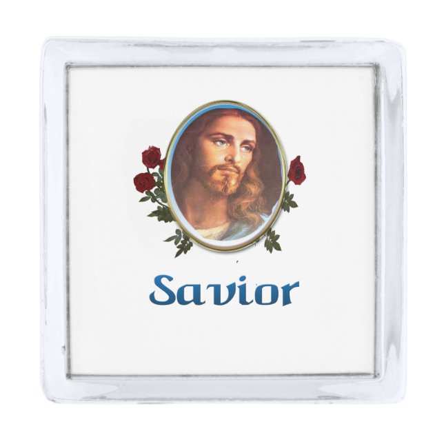 JOhn 3:16 Silver Finish Lapel Pin (Front)