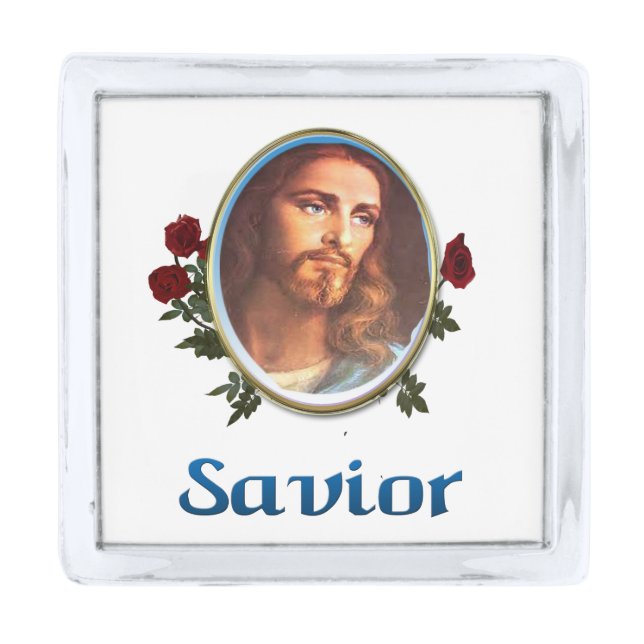 JOhn 3:16 Silver Finish Lapel Pin (Front)