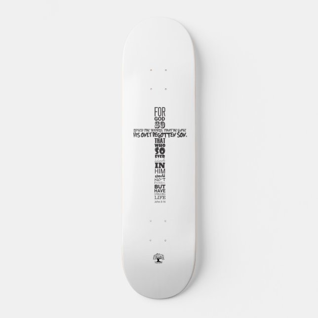 John 3:16 Skateboard (Front)