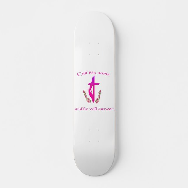 John 3:16 skateboard deck (Front)