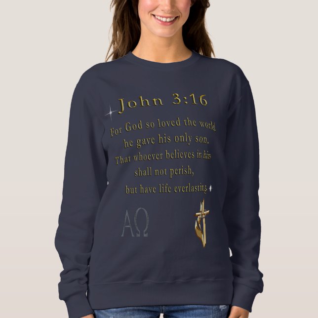 John 3:16 sweatshirt (Front)