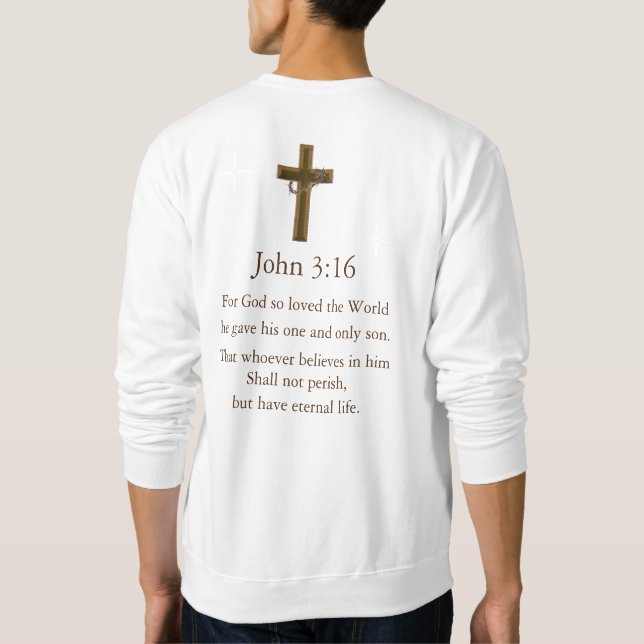 John 3:16 sweatshirt (Back)