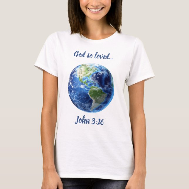 John 3:16 T-shirt (Front)