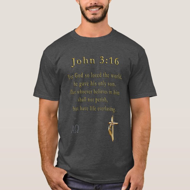 John 3:16 T-Shirt (Front)