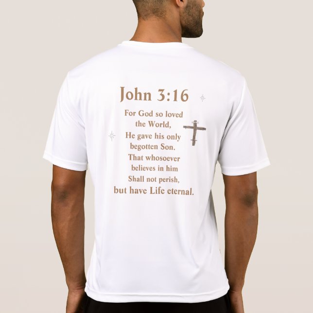 John 3:16 T-Shirt (Back)