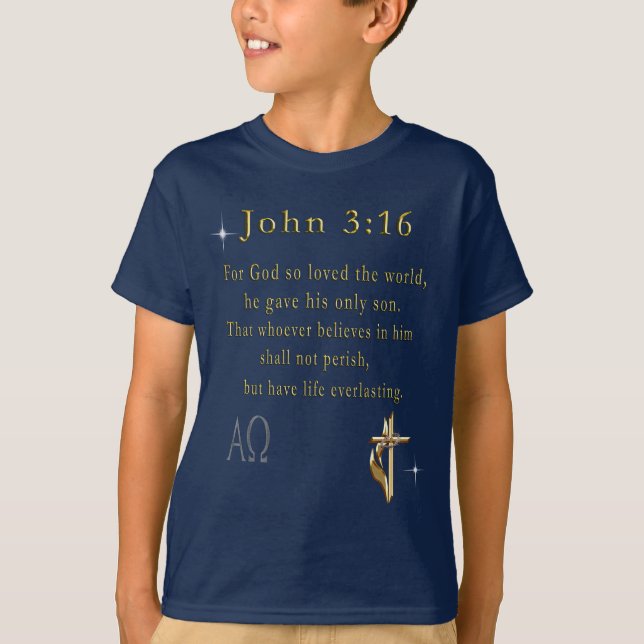John 3:16 T-Shirt (Front)