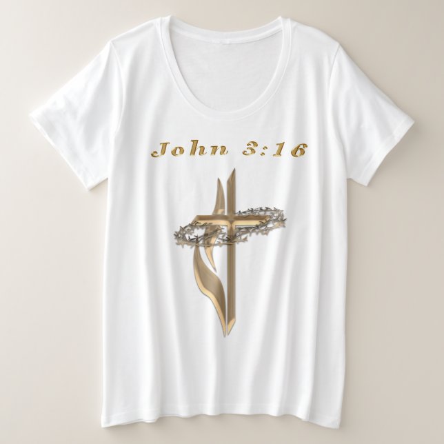 john 3:16 t-shirt (Design Front)
