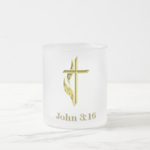 John 3:16 t-shirts and more frosted glass coffee mug
