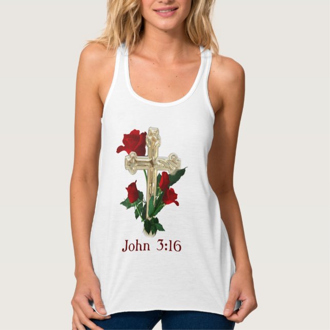 John 3:16 tank top (Front)