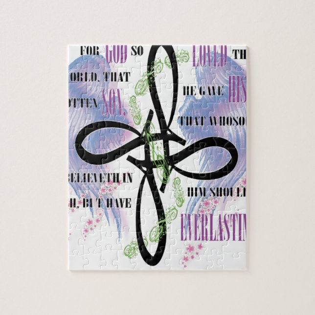 John 3:16 tattoo design jigsaw puzzle (Vertical)