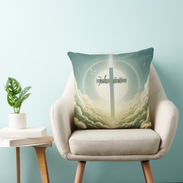 John 3:16 throw pillow (Chair)