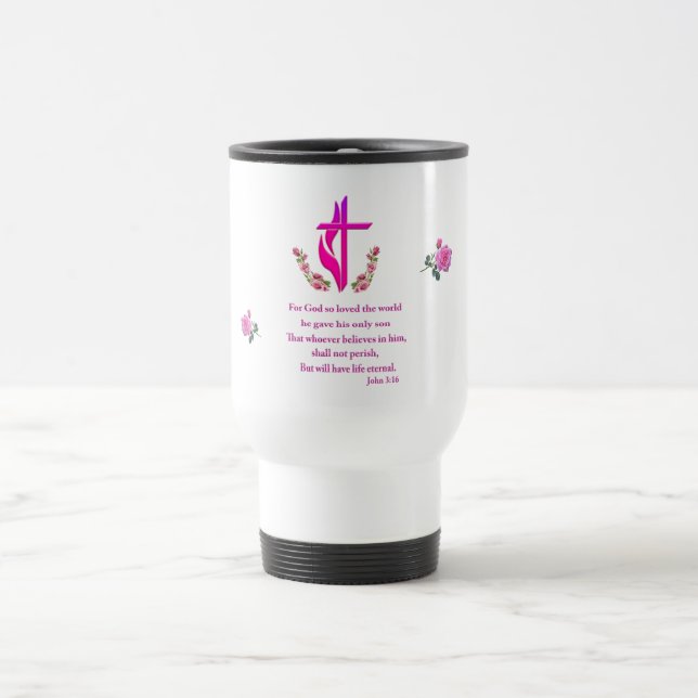 John 3:16 travel mug (Center)