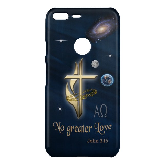 John 3:16 uncommon google pixel XL case (Back)
