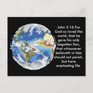 John 3:16 Valentine Postcard