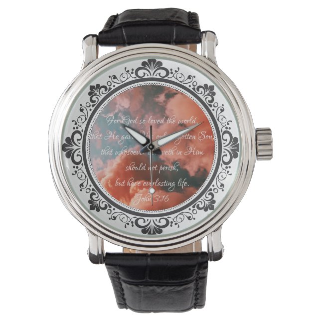 John 3:16 Wall watch (Front)