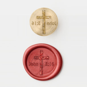 John 3:16 wax seal stamp