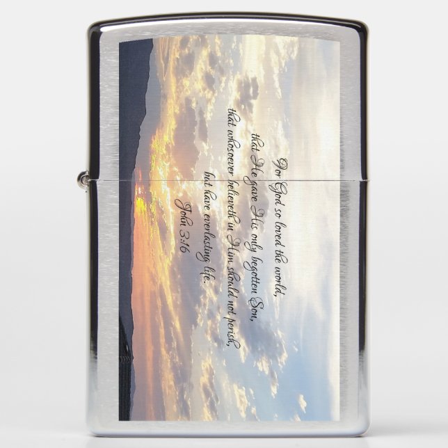 John 3:16 Zippo Lighter (Front)