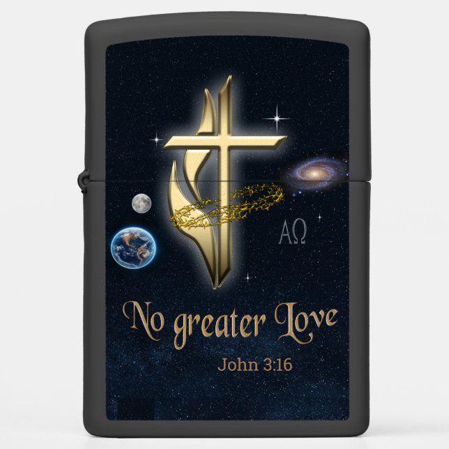 John 3:16 zippo lighter (Front)