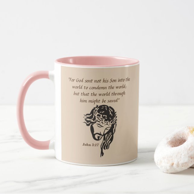 John 3:17 mug (With Donut)