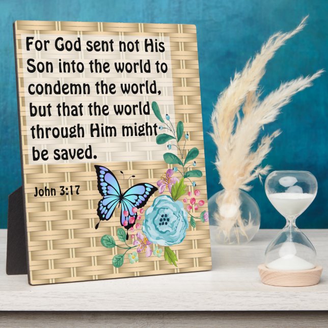 John 3:17 plaque (Side)
