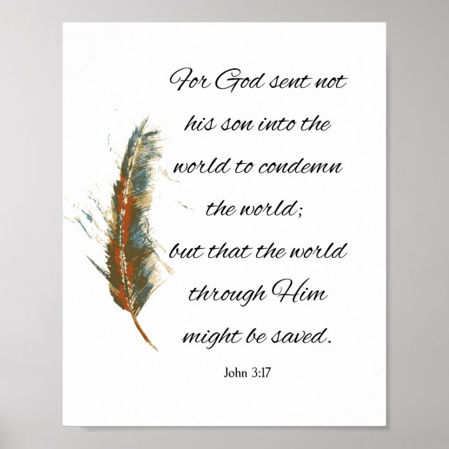 John 3:17 poster (Front)