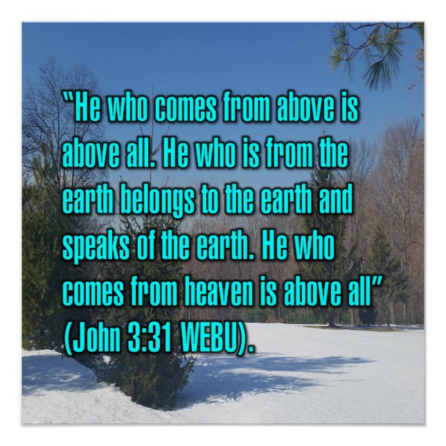John 3:31 WEBU Poster (Front)