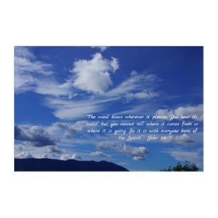 John 3:8 ~ When the Wind Blows  Acrylic Art