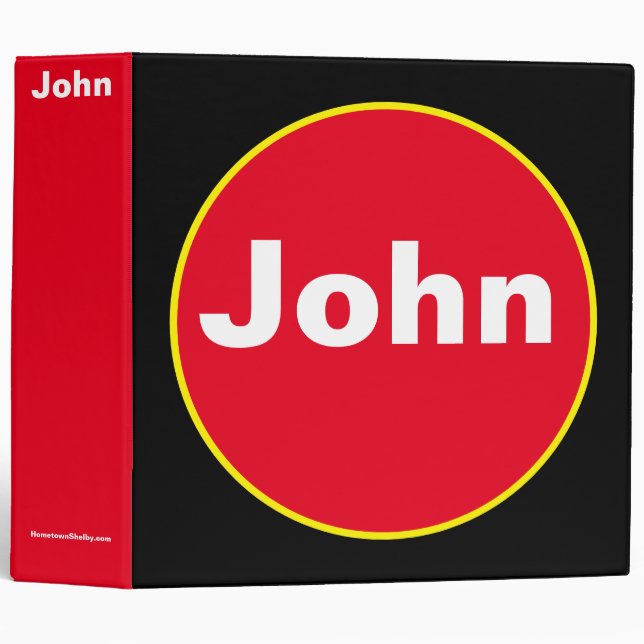 John 3 Ring Binder (Front/Spine)