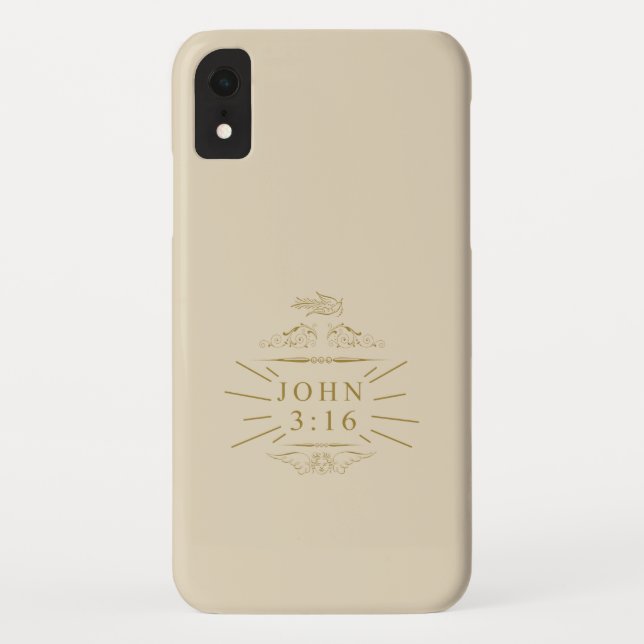 John 3v16 Bible Verse Case-Mate iPhone Case (Back)