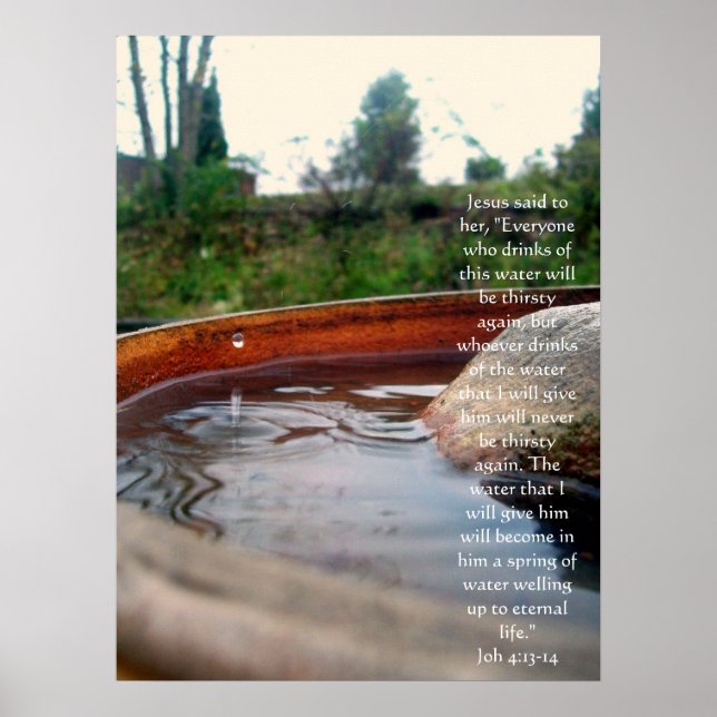 John 4:13-14 poster (Front)