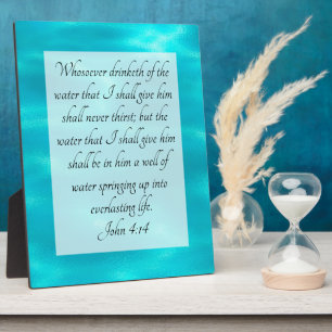 John 4:14 plaque