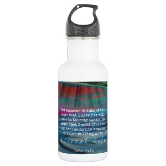 John 4:14 Water and Sky Bottle