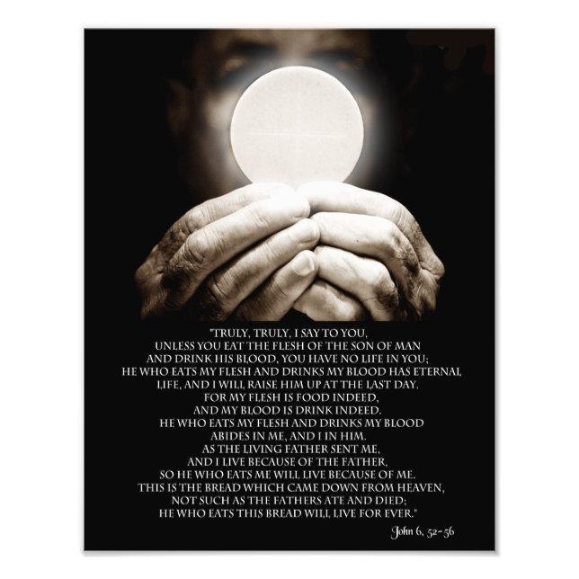 JOHN 6, 52-58 PHOTO PRINT (Front)