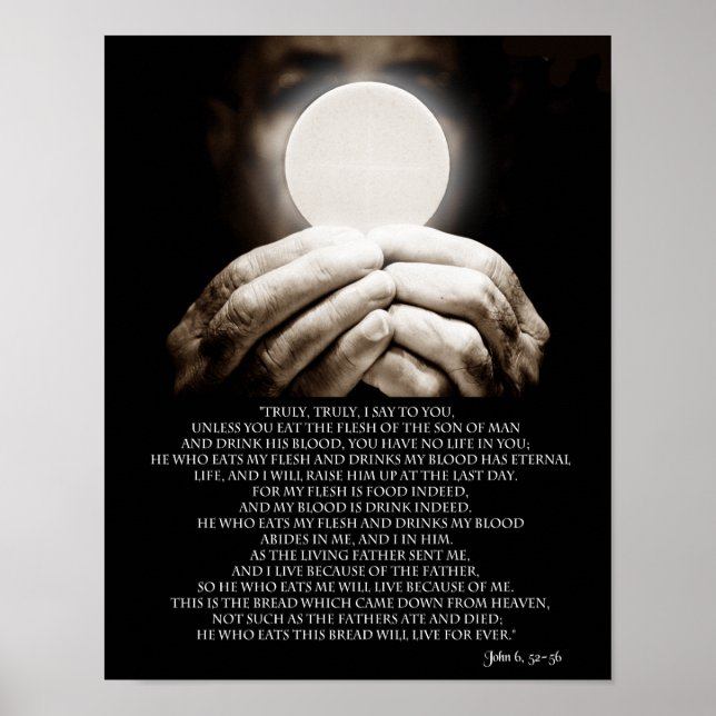 JOHN 6, 52-58 POSTER (Front)