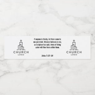 John 7:37-38 Water Label