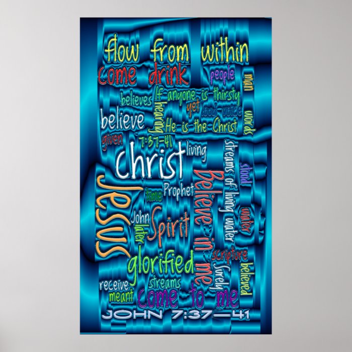 John 737 41 Blue Water Poster