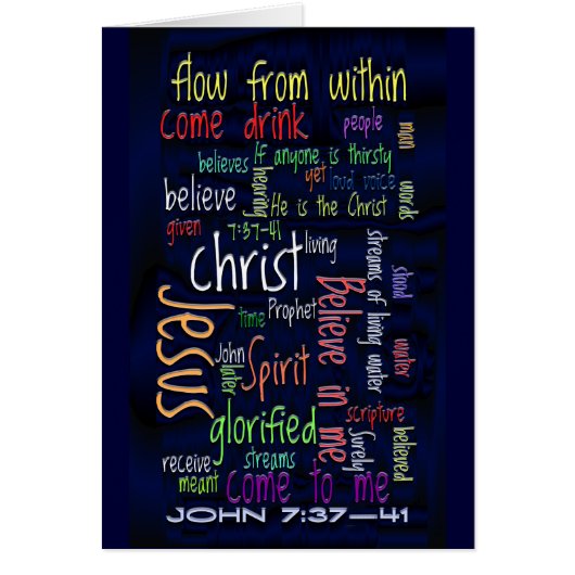 John 7:37-41 Dark Water Cards (Front)