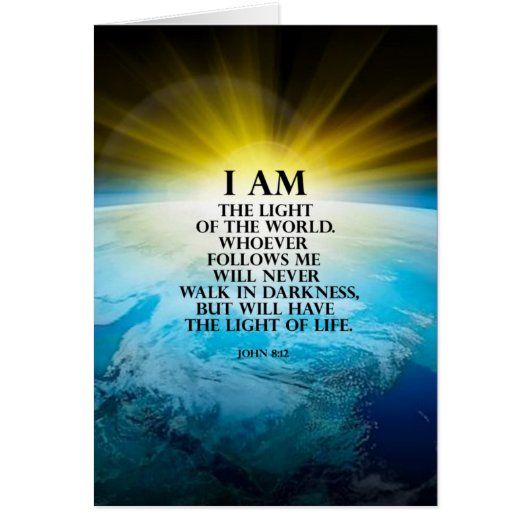 John 8:12 cards (Front)