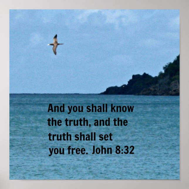 John 8:32 poster (Front)