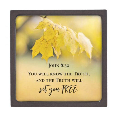 John 832 The Truth will set you FREE Bible Verse Gift Box