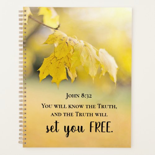 John 832 The Truth will set you FREE Bible Verse Planner