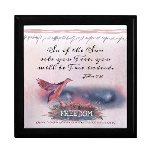 John 836 If the Son sets you Free Scripture Gift Box