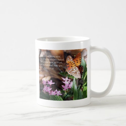 John 8 Gulf Fritillary Butterfly Coffee Mug