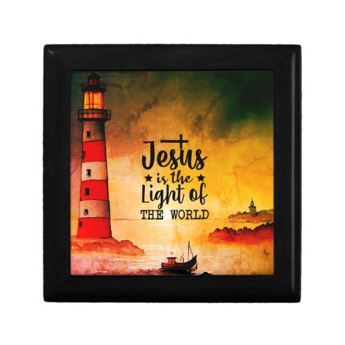 John 8 Jesus is the Light of the World Lighthouse Gift Box