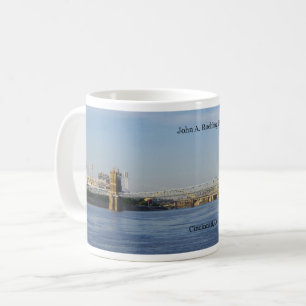 John A Roebling bridge mug