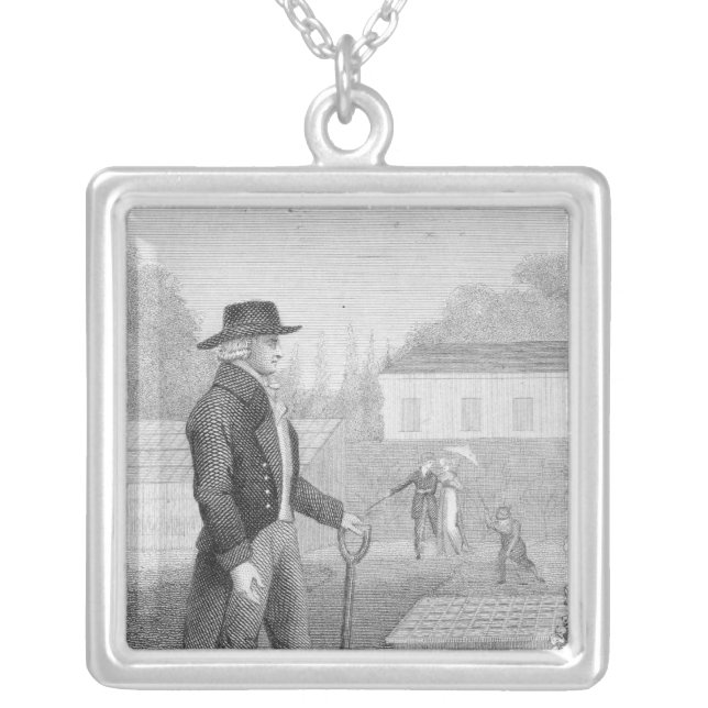 John Abercrombie, 1839 Silver Plated Necklace (Front)