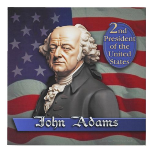 John Adams 2nd President of the United States Faux Canvas Print